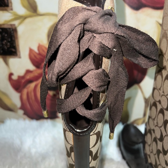 Coach Tristee Rain Boots 7B - Picture 3 of 11